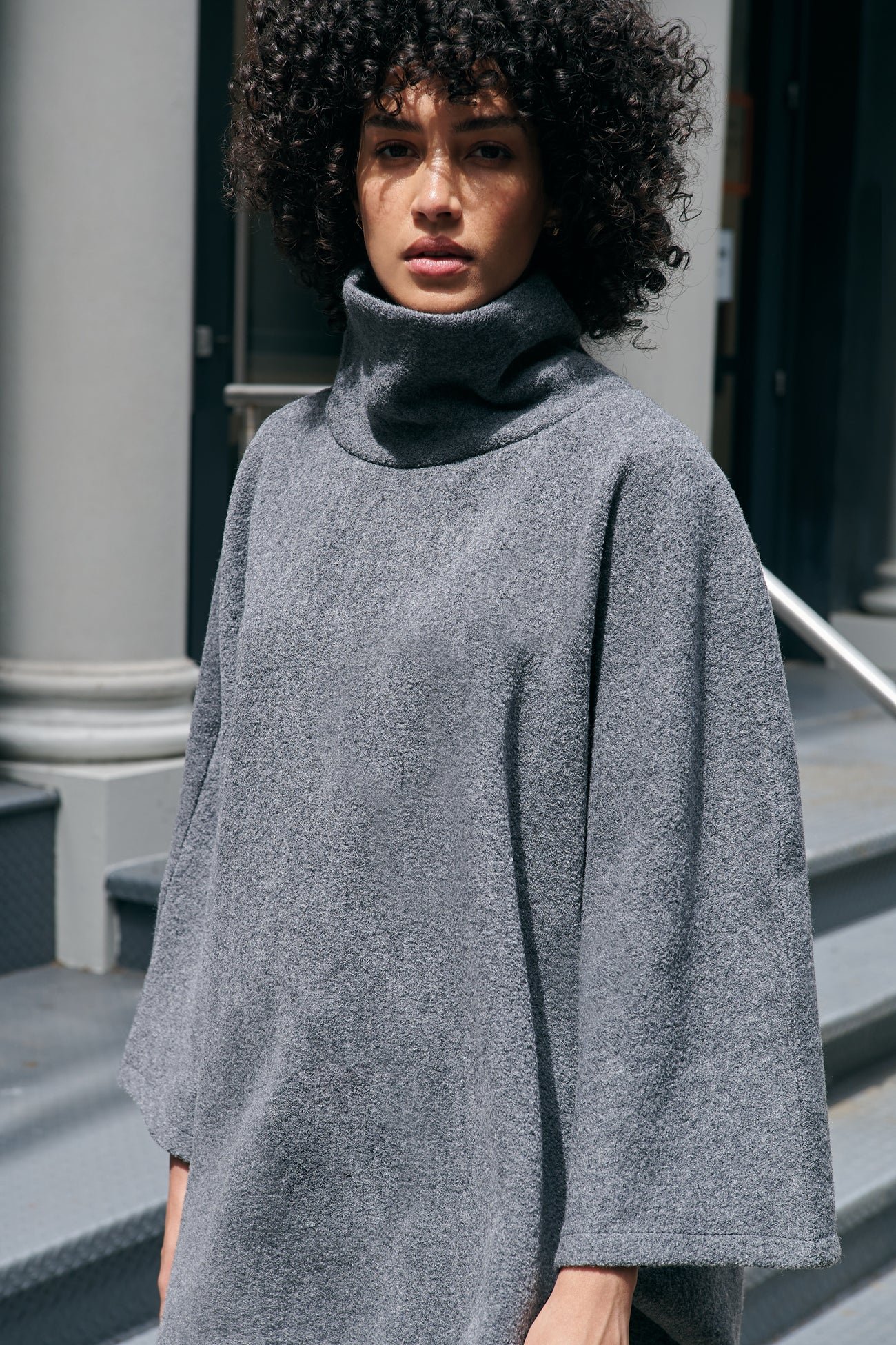 Avery Wool Cape - Image 7